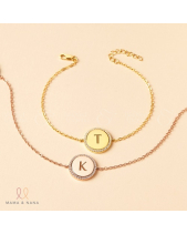 Vòng Tay Khắc Chữ Đính Đá Moissanite Cao Cấp - belovedbeyond.com