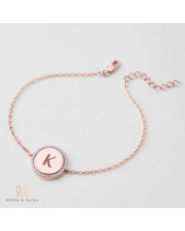 Vòng Tay Khắc Chữ Đính Đá Moissanite Cao Cấp - belovedbeyond.com