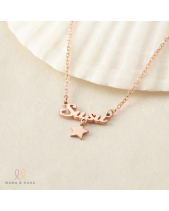 Dây Chuyền Khắc Tên Cho Bé Gái Với Charm Treo - belovedbeyond.com