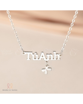 Dây Chuyền Khắc Tên Cho Bé Gái Với Charm Treo - belovedbeyond.com