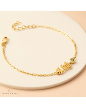 Lắc Tay Khắc Tên & Charm Đá Quý Theo Mệnh Đính Dây - belovedbeyond.com