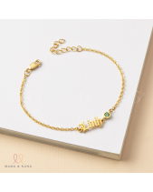 Lắc Tay Khắc Tên & Charm Đá Quý Theo Mệnh Đính Dây - belovedbeyond.com