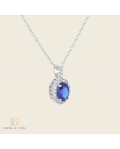 Dây Chuyền Đá Quý Sapphire Xanh - belovedbeyond.com