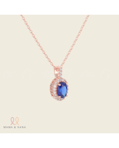 Dây Chuyền Đá Quý Sapphire Xanh - belovedbeyond.com