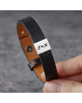 Vòng Tay Nam Cao Cấp Khắc Chữ Cái Đôi Đầu Tên - belovedbeyond.com