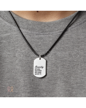 Dây Da Mặt Bạc Dog Tag Khắc Tên Gia Đình Cho Nam - belovedbeyond.com
