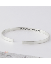 Lắc Tay Bạc Khắc Tên Cho Bé - belovedbeyond.com