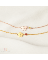 Vòng Tay/ Lắc Chân Chữ Cái Với Đá Quý Theo Mệnh - belovedbeyond.com