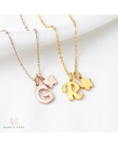 Dây Chuyền Chữ Cái Với Charm Cute Cho Bé - belovedbeyond.com