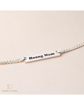 Dây Chuyền Bạc Khắc Tên Cho Bé Trai Size S - belovedbeyond.com