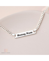 Dây Chuyền Bạc Khắc Tên Cho Bé Trai Size S - belovedbeyond.com