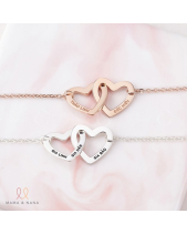 Vòng Tay Mẹ Và Con 2 Trái Tim Lồng Nhau Ý Nghĩa - belovedbeyond.com