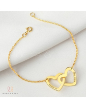 Vòng Tay Mẹ Và Con 2 Trái Tim Lồng Nhau Ý Nghĩa - belovedbeyond.com