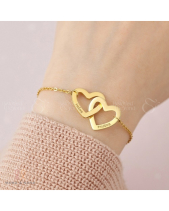 Vòng Tay Mẹ Và Con 2 Trái Tim Lồng Nhau Ý Nghĩa - belovedbeyond.com