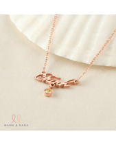 Vòng Cổ Khắc Tên & Charm Đá Quý Theo Mệnh Đính Mặt - belovedbeyond.com