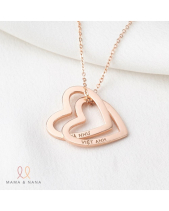 Vòng Cổ Khắc Tên 2 Trái Tim Lồng Nhau Ý Nghĩa - belovedbeyond.com