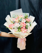 Bó Hoa Tone Hồng - belovedbeyond.com