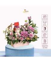 [Giữ Lại Rễ] Giỏ Hoa Tốt Nghiệp Sen Đá - belovedbeyond.com