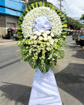 Lẵng Hoa Chia Buồn - Biệt Khúc Cuối Cb168 - belovedbeyond.com