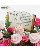 Cảm Ơn Cô - Hoa Sáp Tone Hồng - belovedbeyond.com