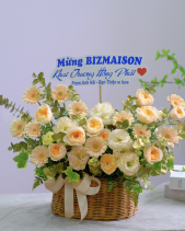 Giỏ Hồng Juliet - belovedbeyond.com