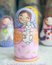 Bộ Búp Bê Nga Matryoshka 5 Lớp 18Cm 