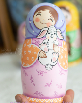 Bộ Búp Bê Nga Matryoshka 5 Lớp 18Cm 