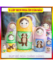 Bộ Búp Bê Nga Matryohska 5 Lớp 18Cm 