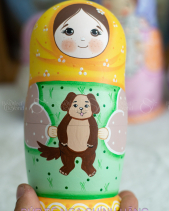 Bộ Búp Bê Nga Matryohska 5 Lớp 18Cm 