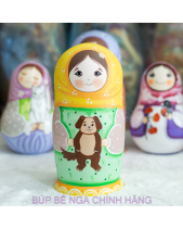 Bộ Búp Bê Nga Matryohska 5 Lớp 18Cm 