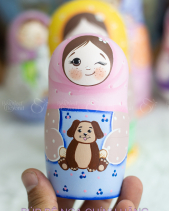 Bộ Búp Bê Nga Matryohska 5 Lớp 18Cm 