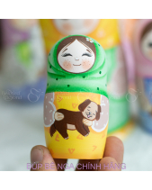 Bộ Búp Bê Nga Matryohska 5 Lớp 18Cm 