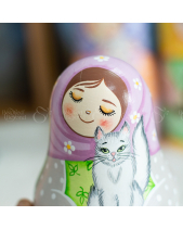 Búp Bê Lật Đật Nga Bằng Gỗ Size 15Cm Cực Dễ Thương - belovedbeyond.com