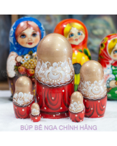 Bộ Búp Bê Nga 5 Lớp 15Cm Misa Ôm Mèo Đỏ Siêu Cute! - belovedbeyond.com