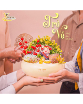 Thần Tài_Tiểu Cảnh Sen Đá Quà Tết_Vsenda - belovedbeyond.com