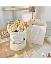 Bó Hoa Len ( Có Đèn Nháy + Túi + Thiệp ) - belovedbeyond.com