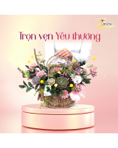 Yêu Cô_Giỏ Hoa Sen Đá Phù Hợp Làm Quà Tặng_Vsenda - belovedbeyond.com