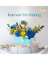 Khôi Ngô_Giỏ Hoa Sen Đá Làm Quà Tặng_Vsenda - belovedbeyond.com