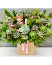 Duyên_Giỏ Hoa Sen Đá Làm Quà Tặng_Vsenda - belovedbeyond.com