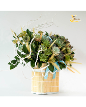 Thanh Nhã_Giỏ Hoa Sen Đá Làm Quà Tặng_Vsenda - belovedbeyond.com