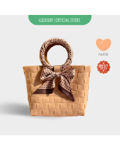Túi Đan Handmade Quai Gỗ Cầm Tay - belovedbeyond.com