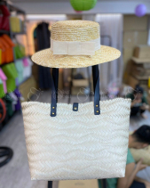 Túi Đan Handmade Quai Da - Size Lớn - belovedbeyond.com