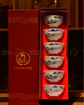 Bộ 6 Chén Trà Vẽ Thấp - belovedbeyond.com