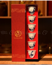 Bộ 6 Chén Trà Vẽ Cao - belovedbeyond.com