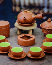 Bộ Trà Quai Chuôi Tách Lót - belovedbeyond.com