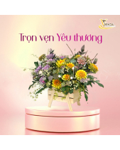 My Sunshine_Lẵng Hoa Sen Đá Làm Quà Tặng_Vsenda - belovedbeyond.com