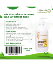 Sữa Tắm Trắng Collagen Gạo Lứt Nature Book - belovedbeyond.com