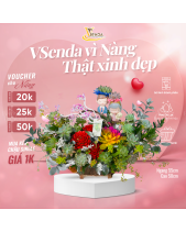 [Giữ Lại Rễ] Duyên Dáng_Lẵng Hoa Sen Đá Cắm - belovedbeyond.com