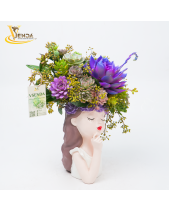 [Giữ Lại Rễ] Ngọt Ngào_Lẵng Hoa Cô Gái Sen Đá - belovedbeyond.com