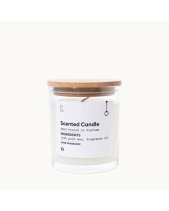 Nến Thủy Tinh Nắp Gỗ Midimo 170G - White Pinforest - belovedbeyond.com